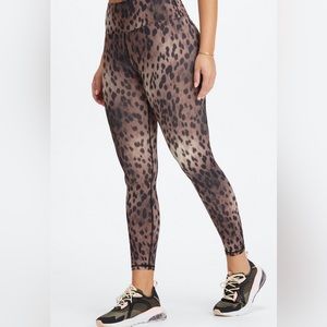 Fabletics leggings leopard print NWT